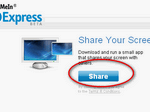 Click on the share button