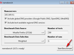 Click on Start BenchMark button